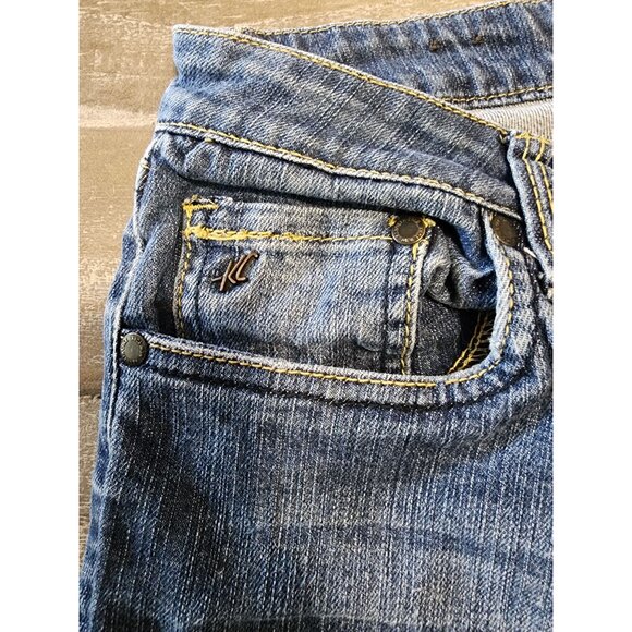 Kenneth Cole Mens Bootcut Jeans Size 27 Blue Denim Cotton/Spandex - Picture 10 of 13